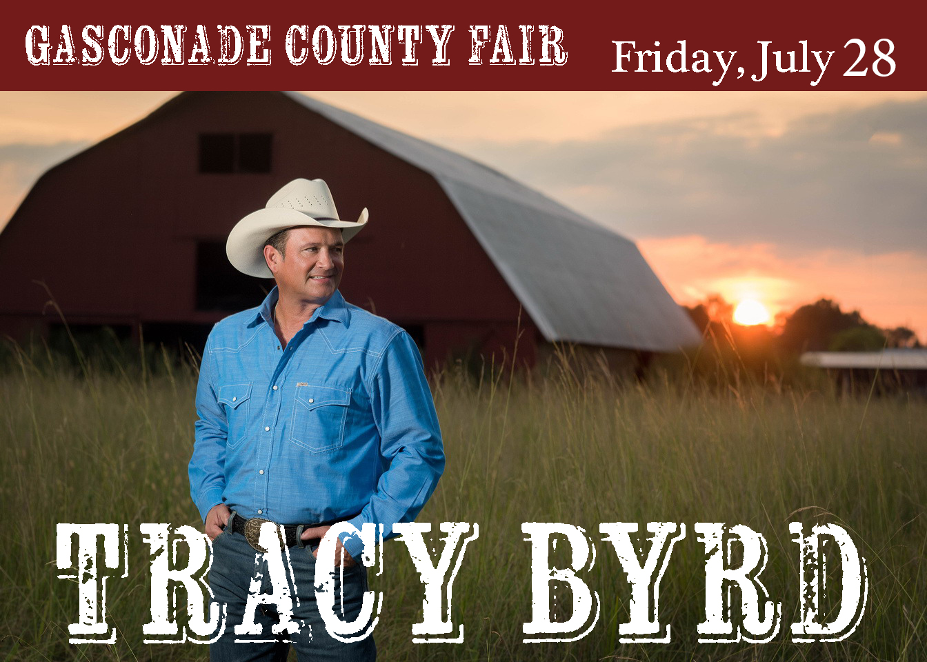 Tracy Byrd will be headlining the Gasconade County Fair Friday July 27. 